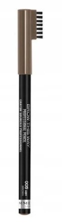 Rimmel Brow This Way 005 Ash Brown kredka do brwi ze szczoteczką 1,4g