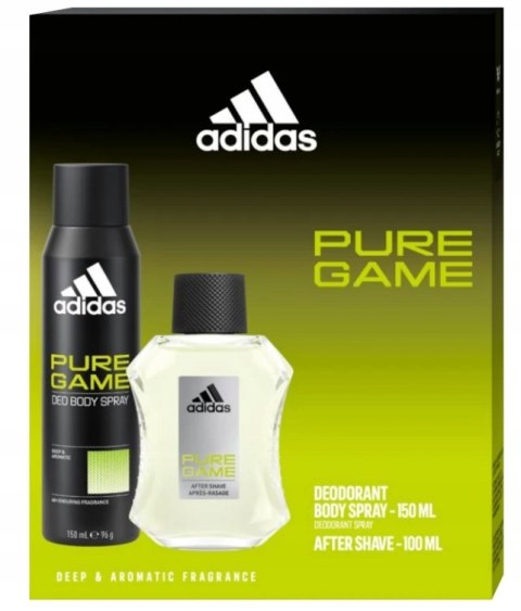 Adidas Pure Game A/S 50ml+ deo 150ml zestaw męski