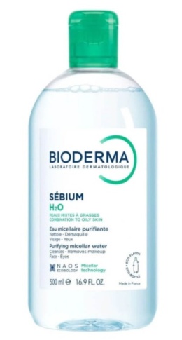 Bioderma Sebium H2O Purifying woda micelarna skóra sucha tłusta 500ml