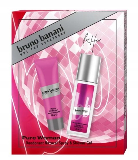 Bruno Banani Pure Woman dezodorant 75ml + żel pod prysznic 50ml zestaw W