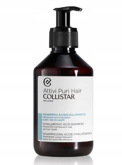 Collistar Attivi Puri Hair szampon do włosów z kwasem hialuronowym 250ml