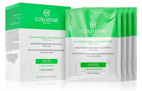 Collistar Reshaping Draining Solution bandaże na cellulit 4x100ml oryginał
