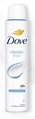 Dove Classic Fresh 48H antyperspirant w sprayu W 200ml
