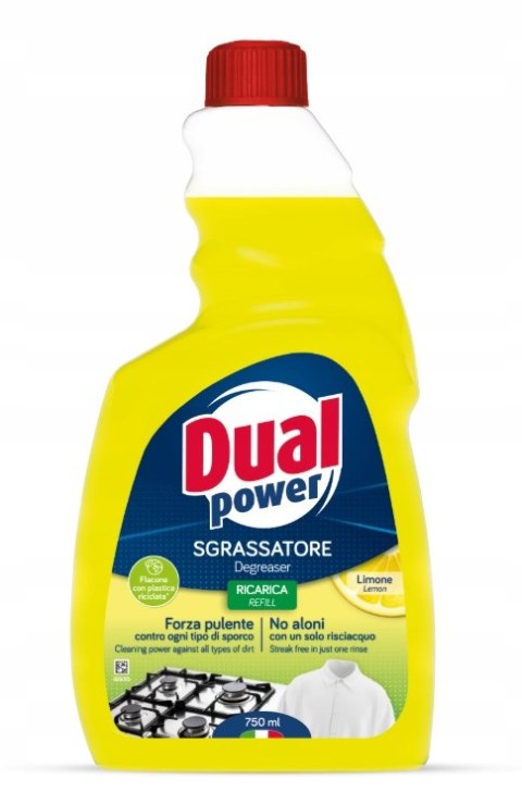 Dual Power Sgrassatore Degreaser Lemon odtłuszczacz cytrynowy 750ml REFILL