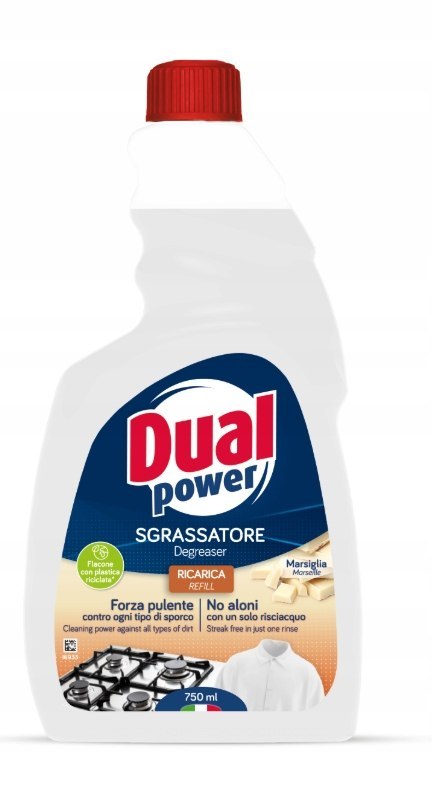 Dual Power Sgrassatore Degreaser odtłuszczacz mydło marsylskie 750ml REFILL