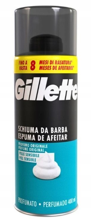 Gillette Sensitive pianka do golenia skóra wrażliwa 400ml