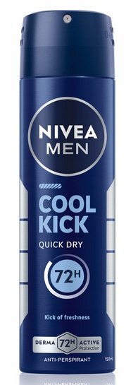 Nivea Men Cool Kick Quick Dry 72H antyperspirant deo spray M 150ml
