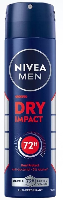 Nivea Men Dry Impact 72H antyperspirant deo spray M 150ml