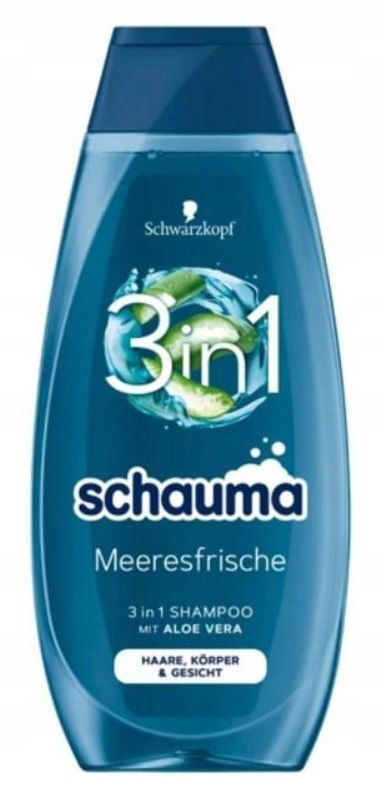 Schauma 3w1 Meeresfrische szampon do włosów, twarzy i ciała M 400ml