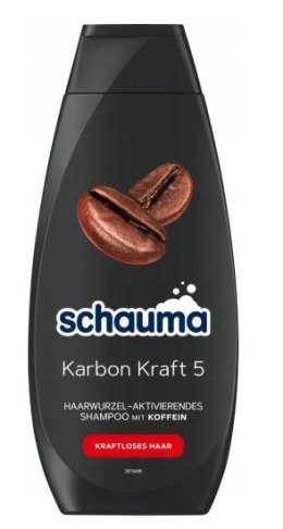 Schauma Karbon Kraft 5 szampon wzmacniający włosy kofeina M 400ml