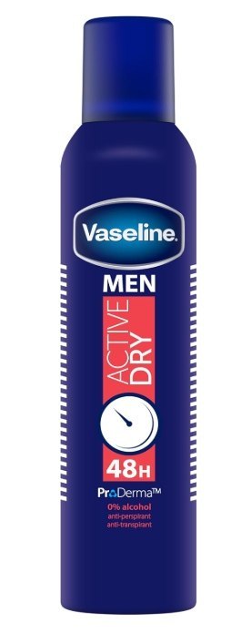 Vaseline Men Active Dry 48H antyperspirant w sprayu M 250ml