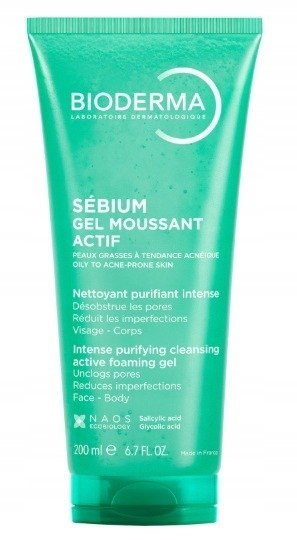 Bioderma Sebium Gel Moussant Actif żel oczyszczający do twarzy 200ml