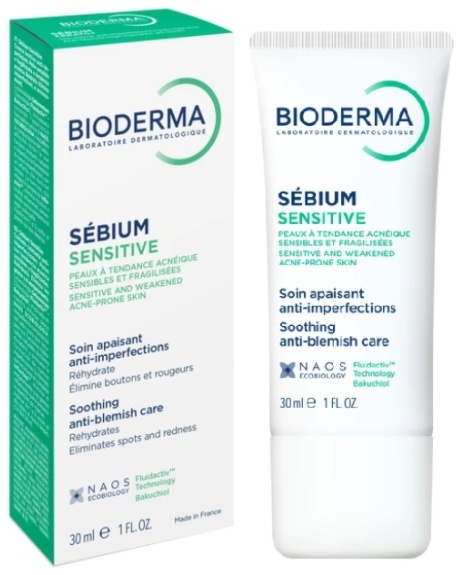 Bioderma Sebium Sensitive łagodzący krem do twarzy 30ml oryginał