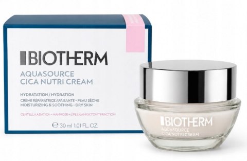 Biotherm Aquasource Cica Nutri Cream krem nawilżający 30ml oryginał