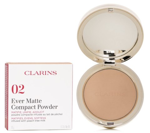 Clarins Ever Matte Compact Powder 02 puder w kompakcie 10g oryginał
