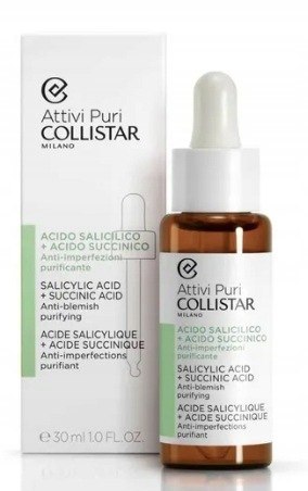 Collistar Attivi Puri Salicylic Acid + Succinic Acid serum 30ml oryginał