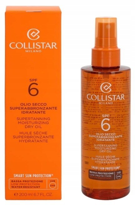 Collistar Supertanning Moisturizing Dry olejek do opalania 200ml oryginał