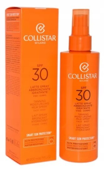 Collistar Tanning Moisturizing Milk Spray SPF30 mleczko 200ml oryginał