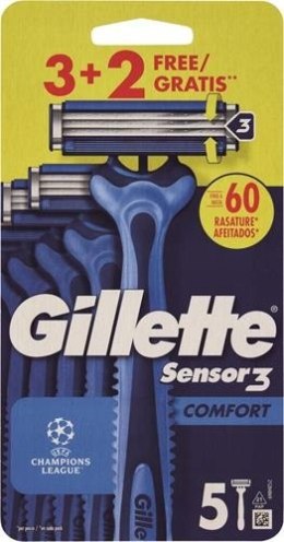 Gillette Sensor 3 Comfort maszynki do golenia 5 sztuk