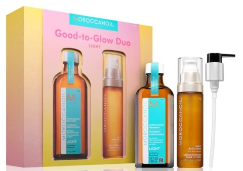 Moroccanoil Good-to-Glow Duo Light zestaw do włosów i ciała